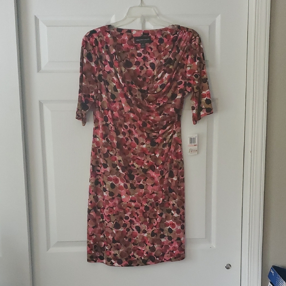 Elegant Pink Patterned Dress
